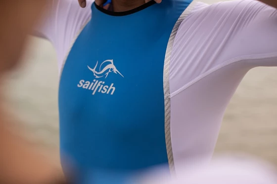 sailfish strój Swimskin Męski Rebel Pro Sleeve 1 blue/white
