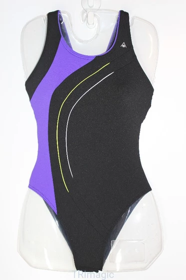 Aqua Sphere Strój Pływacki Damski JAXIE black/purple rozmiar DE 38