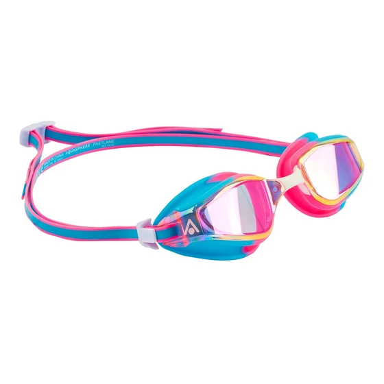 Aqua Sphere Okulary Pływackie Fastlane Pink Titanium Mirror 