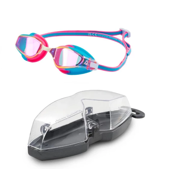 Aqua Sphere Okulary Pływackie Fastlane Pink Titanium Mirror 