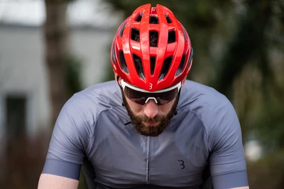 BBB BHE-151 Kask Rowerowy Hawk glossy red