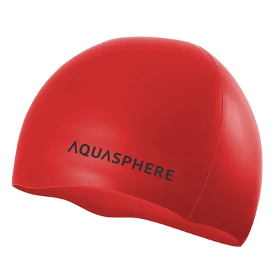 Aqua Sphere Czepek Pływacki Plain Silicone red black